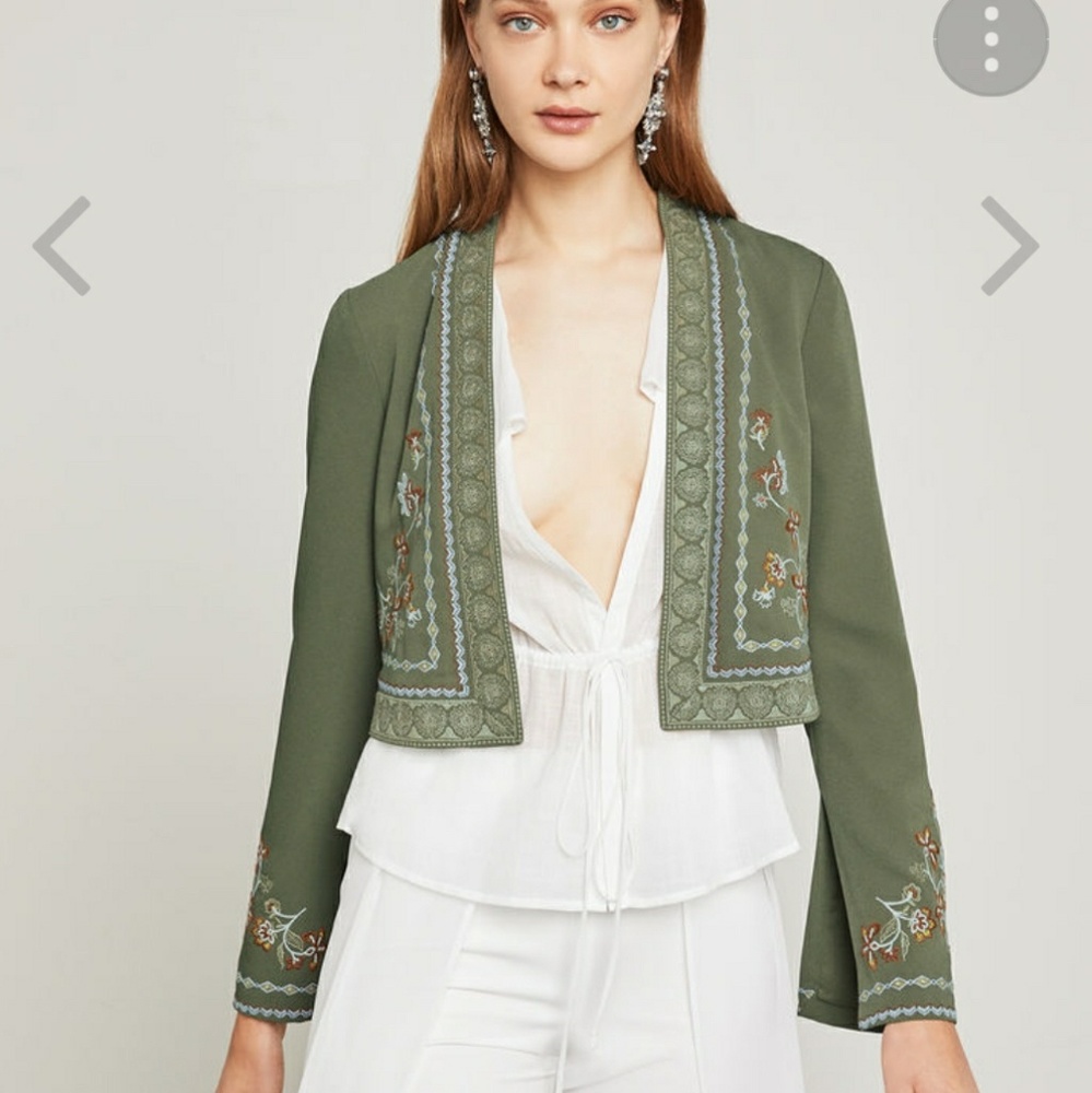 BCBG Maxazria Embroidered Blazer
